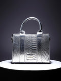 Scale Mini Handbag - Silver
