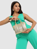 Scale Mini Handbag - Gold