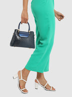 Haute Sauce Structured Scale Handbag - Midnight Blue