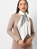 Stripped Black & White Scarf(Stole)