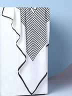 Stripped Black & White Scarf(Stole)