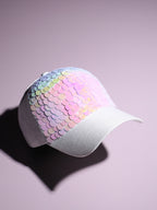 Maxi Sequin Baseball Cap - White