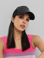 Maxi Sequin Baseball Cap - Black