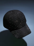 Haute Sauce Maxi Studded Baseball Cap - Black