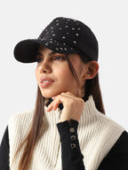 Haute Sauce Maxi Studded Baseball Cap - Black