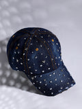 Studded Galaxy Baseball Cap - Navy Blue