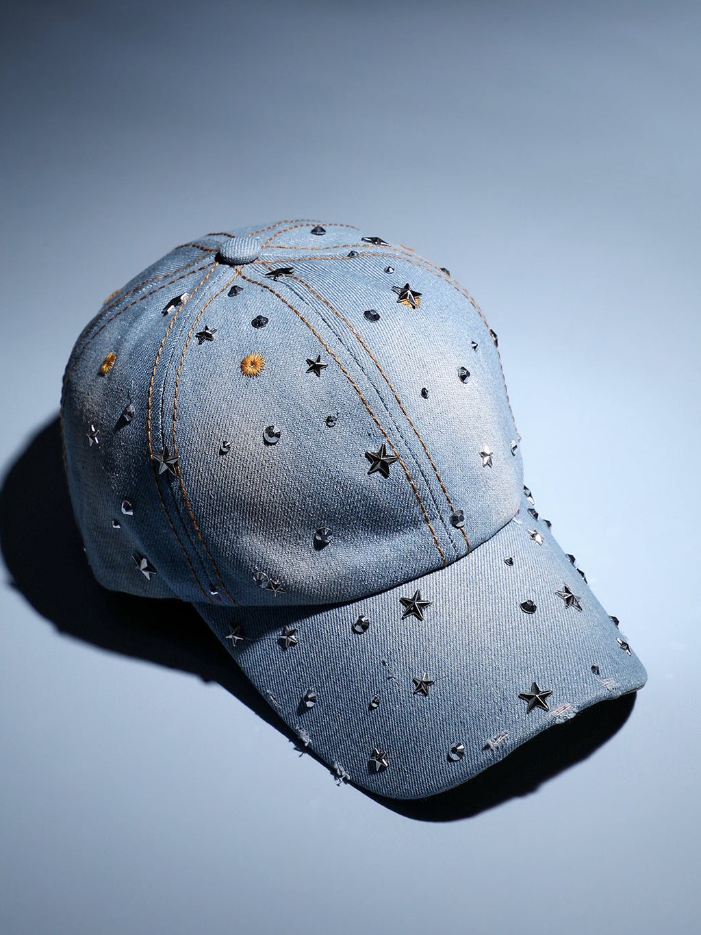 Haute Sauce Studded Galaxy Baseball Cap - Light Blue