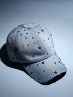 Haute Sauce Studded Galaxy Baseball Cap - Light Blue