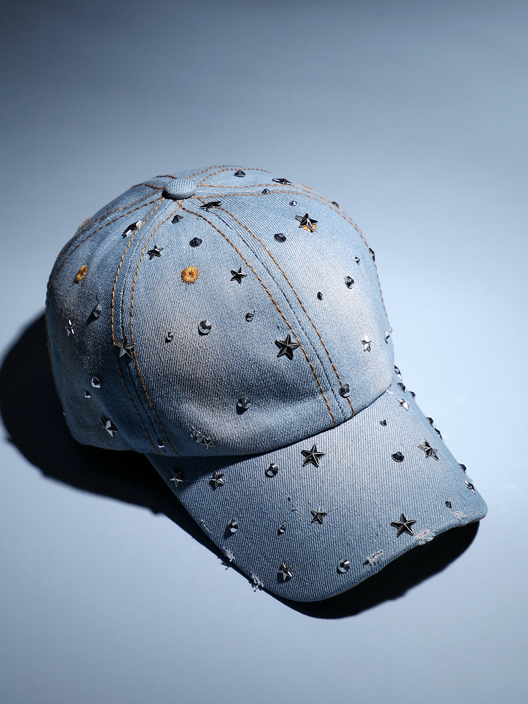 Haute Sauce Studded Galaxy Baseball Cap - Light Blue
