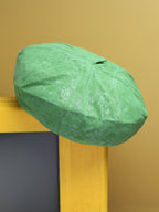 Pebbled Bakerboy Hat - Pistachio Green