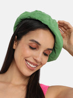 Pebbled Bakerboy Hat - Pistachio Green