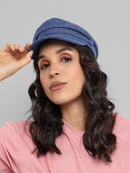 Haute Sauce Canvas Breton Cap - Cornflower Blue