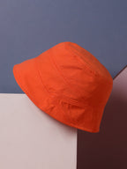 Haute Sauce Self-Design Patched Bucket Hat - Orange