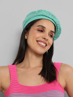 Haute Sauce Self-Design Beret Hat - Mint Green