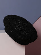 Haute Sauce Self-Design Beret Hat - Black