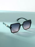 Gradient Oversized Sunglasses - Forest Green