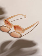 Gradient Oval Sunglasses - Orange