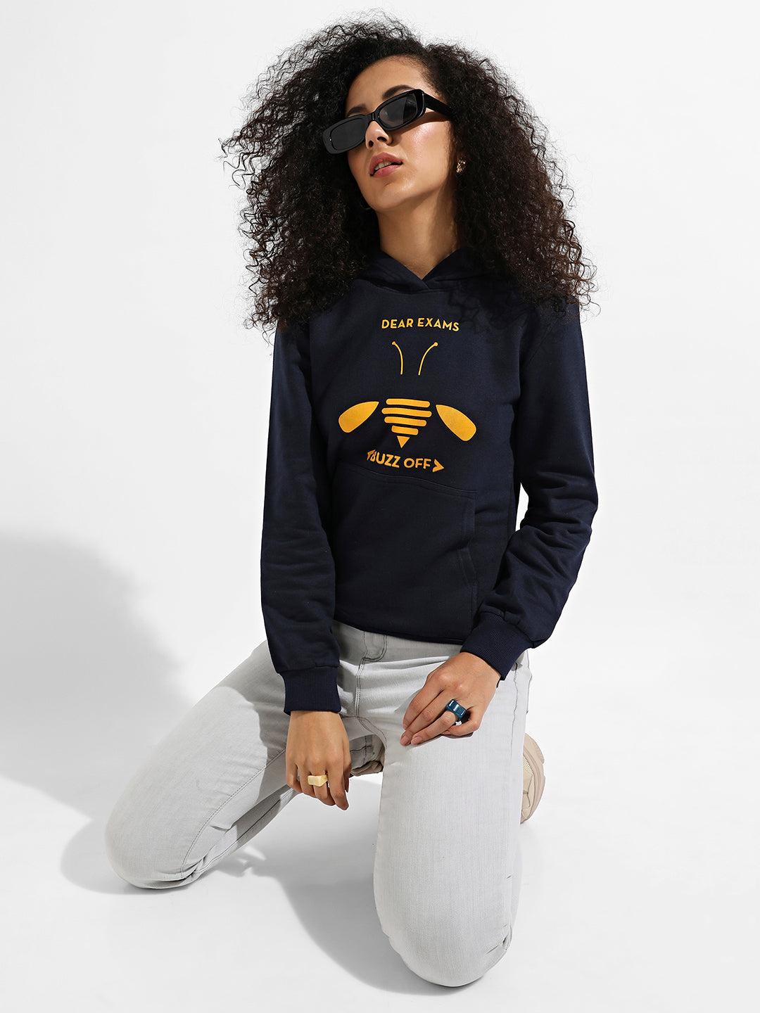 Buzz Off Hoodie With Kangaroo Pockets