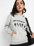 Dare To Different Hoodie With Ribbed Hem