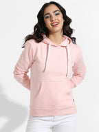 Zip-Front Hoodie With Ribbed Hem