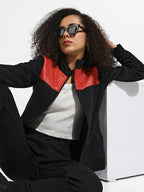 Zip-Front Jacket With Quilted Details