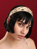 Haute Sauce Jeweled Elegance: Crown Your Look With An Embellished Hairband