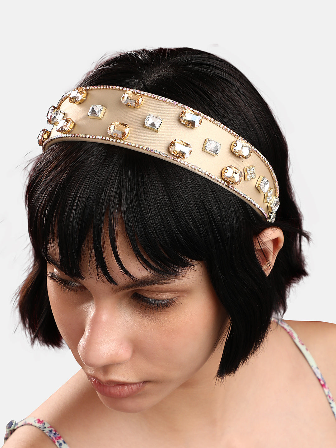 Haute Sauce Jeweled Elegance: Crown Your Look With An Embellished Hairband