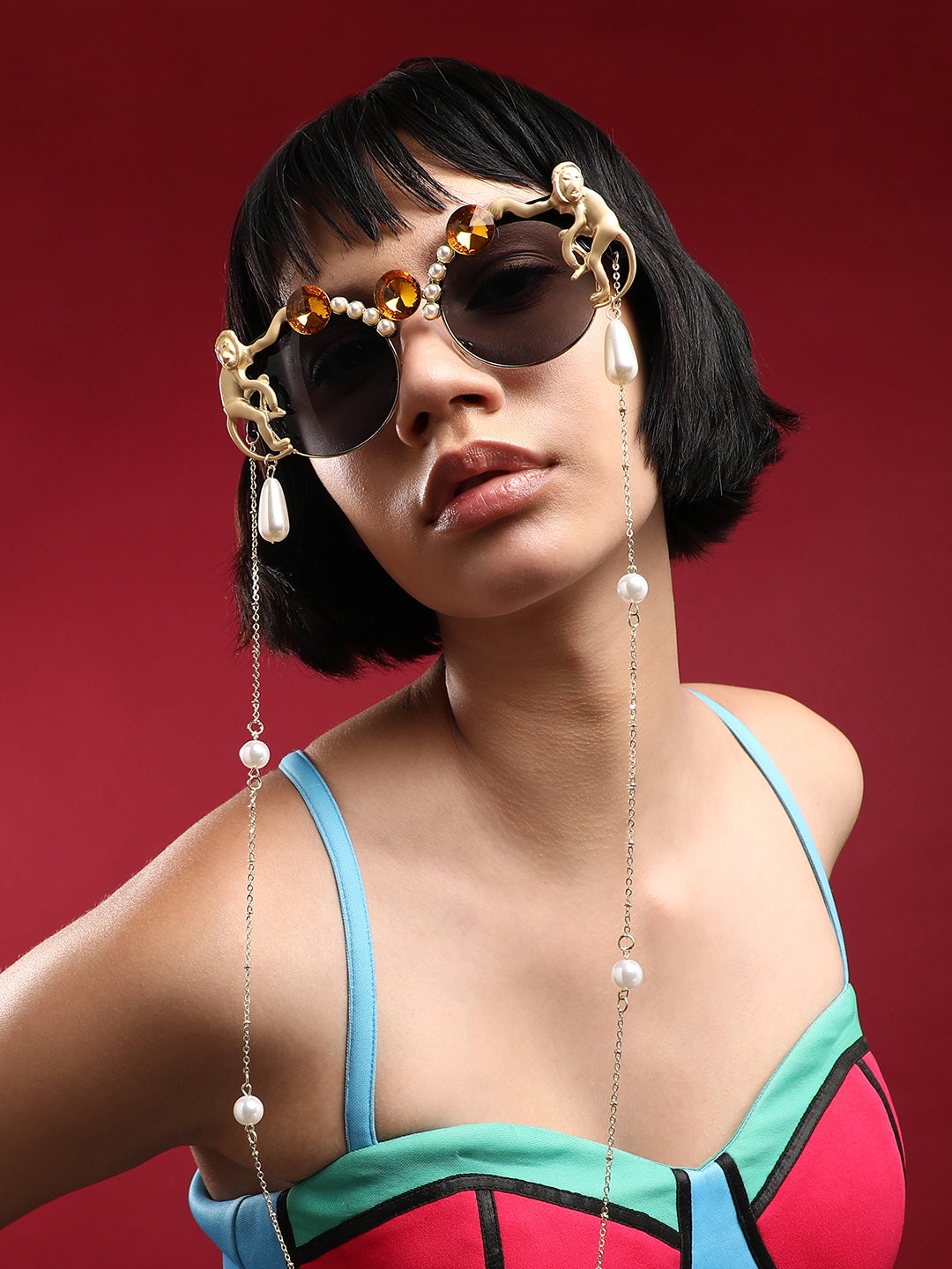 Haute Sauce Glamour In The Sun: Embellished Sunglasses