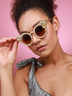Haute Sauce Jeweled Sunglasses: Be Dazzling