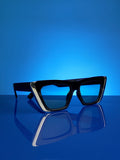 Haute Sauce Full Rim Cateye Sunglasses - Black