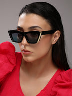 Haute Sauce Full Rim Cateye Sunglasses - Black