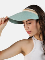 Haute Sauce Striped Visor Cap - Blue
