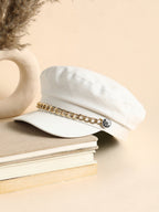 Chained Breton Cap - White