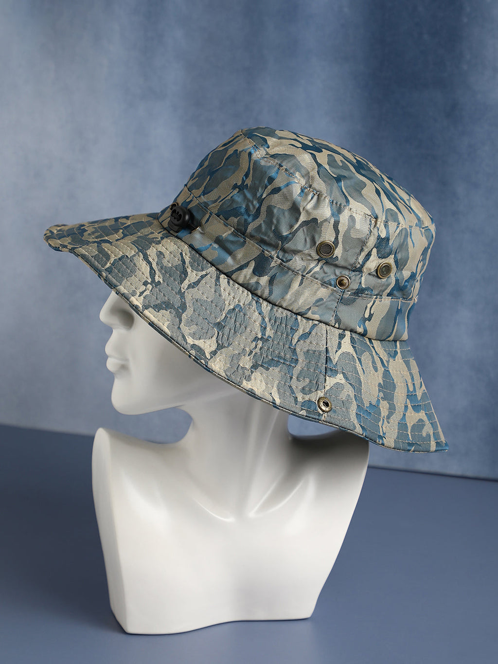 Camouflage Sun Hat - Blue