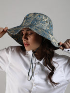 Camouflage Sun Hat - Blue