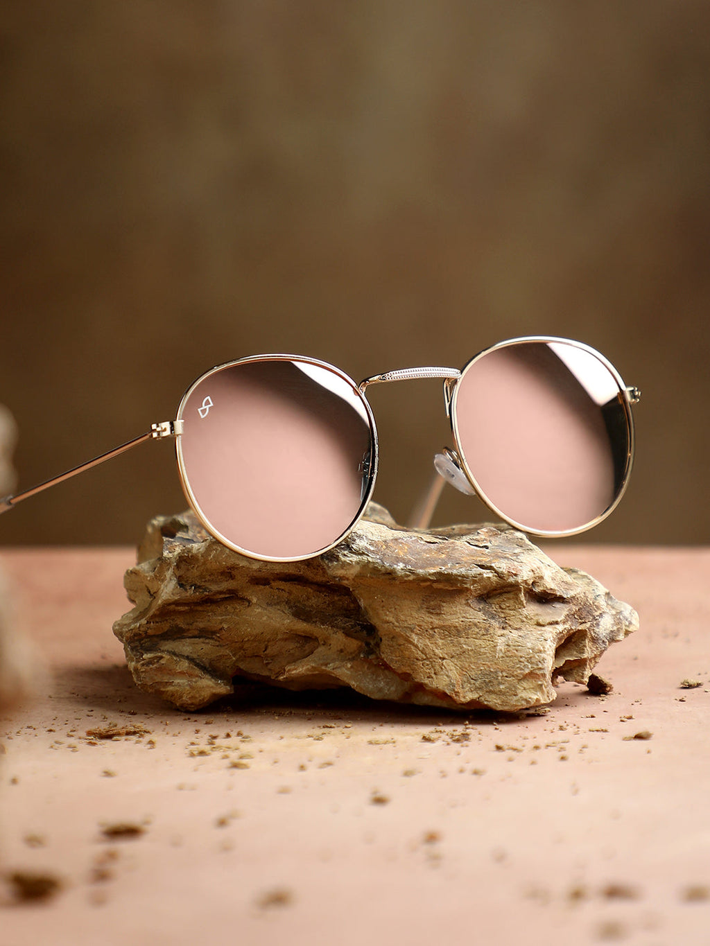 Haute Sauce Metallic Round Sunglasses - Gold