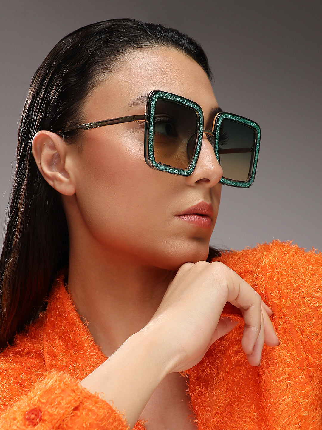 Haute Sauce Gradient Oversized Sunglasses - Multicolour