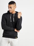 Campus Sutra Pullover Hoodie With Contrast Drawstring