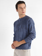 Campus Sutra Textured Knit Pullover Sweater
