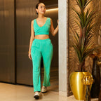 Aqua Green Textured Co-Ord Set
