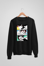 Anime Boys Black Sweatshirt