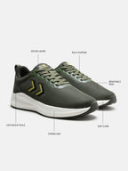Hummel Olive Regular Shoes for Men Gym Wear