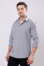 Stylox Regular Fit Full Sleeve Check Casual Shirt For Men's