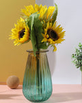 Yellow Sunflower Faux Decorative Flower Bouquet | Pack Of 7