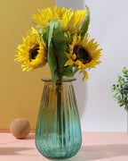 Yellow Sunflower Faux Decorative Flower Bouquet | Pack Of 7