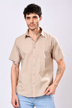 Stylox Regular Fit Half Sleeve Solid Casual Shirt for Men