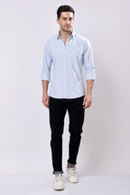 Stylox Regular Fit Full Sleeve Casual Stripes Shirt For Men's