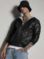 Campus Sutra Quilted Puffer Jacket With Zip-Closure