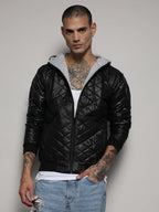 Campus Sutra Quilted Puffer Jacket With Zip-Closure