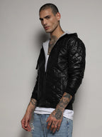 Campus Sutra Quilted Puffer Jacket With Zip-Closure